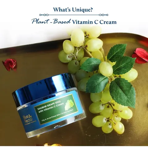 Crema Facial Hidratante Vitamina C Con Semilla De Uva Para