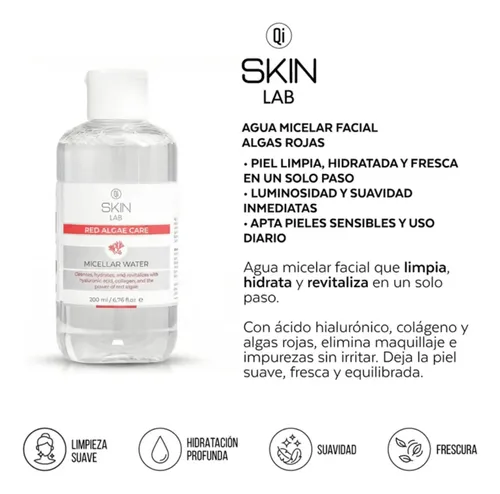 Skin Lab Agua Micelar Algas Rojas Hidratante X 200 Ml