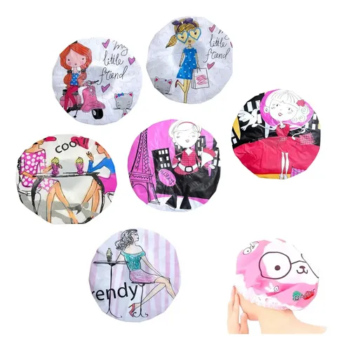 X24 Cofia Gorro Baño Ducha Peluqueria Pvc Excelente Calidad