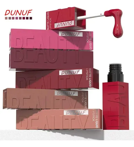 L/x Asdda Set De Labiales Mate A Prueba De Agua Dunuf, 8 .