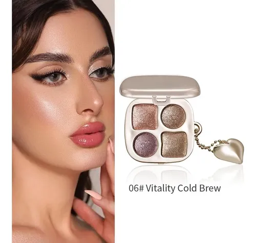 Paleta De Sombras Glitter 4 Colores Lzmyttbd C06