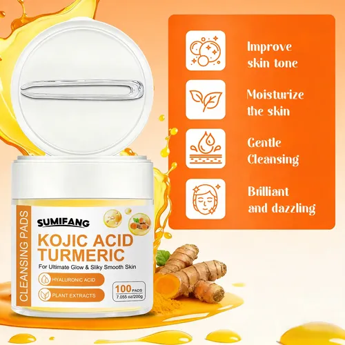 Kojic Acid + Turmeric Cleansing Wipes 100 Pads