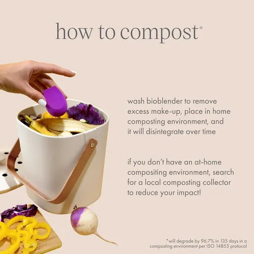 Ecotools Bioblender Makeup Sponge Duo, Compostable Makeup…
