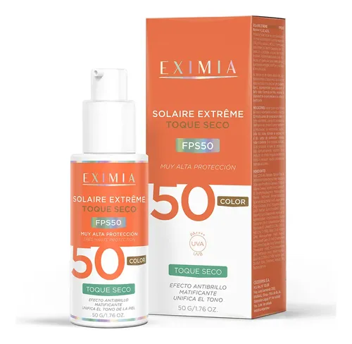 Pack 2 Eximia Solaire Extreme Fps50 Toque Seco Color Facial