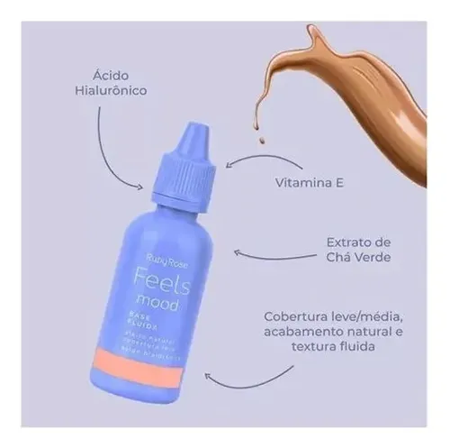 Base Fluida + Acido Hialuronico Feels Mood Ruby Rose Cc02
