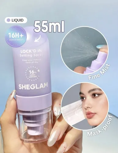 Spray Fijador Maquillaje Sheglam Lockd In Matificante 55ml