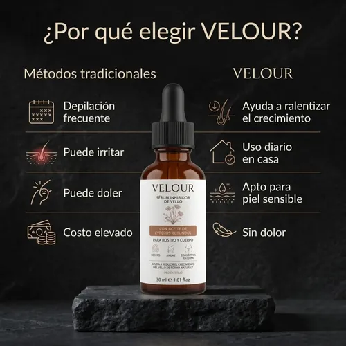 Aceite Cyperus Rotundus Velour Reduce El Vello 30ml