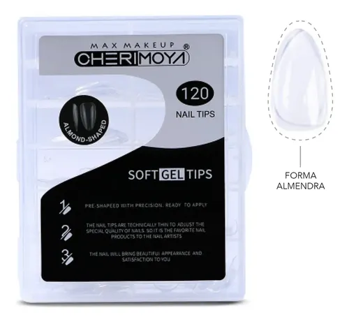 120 Tips Cherimoya Soft Gel Tips Para Manicuria Profesional