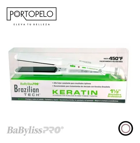 Planchita Plancha Pelo Brazilian Tech Keratina 9559 Babyliss