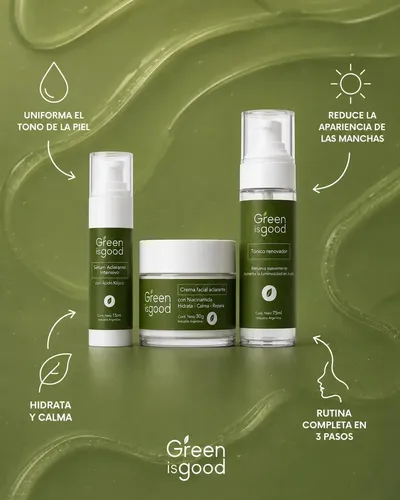 Kit Facial Aclarante de Noche para Ojeras y Manchas con Niacinamida y Ácido Kójico
