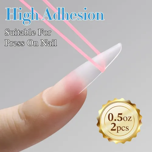Set Pegamento Gel Transparente Para Uñas Postizas 2 Pcs