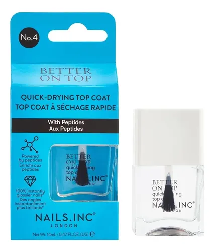 Esmalte Nails Inc Better On Top Con Péptidos 0.47 Fl Oz