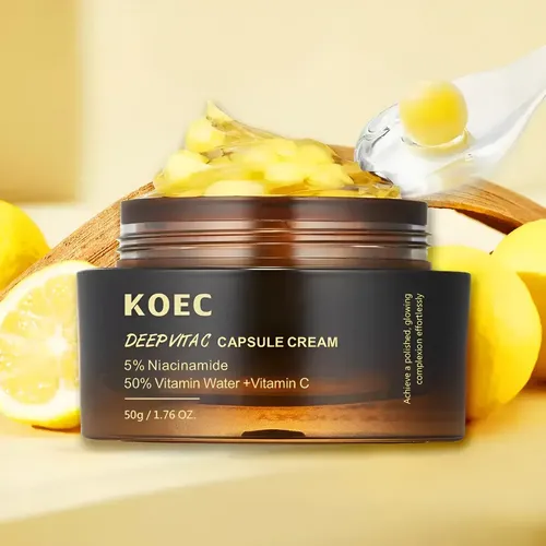 Koec Crema Facial Capsulas Vita C 50% + Niacinamida 5% 50g Todo Tipo De Piel Día/noche