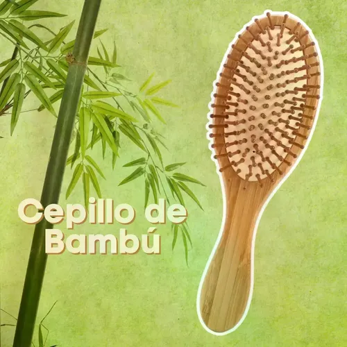 Cepillo Ecológico De Madera De Bambú Natural De 1 Pieza U