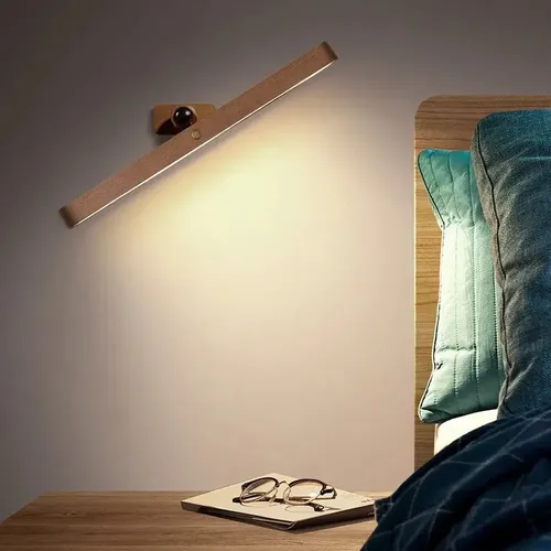 Zc A Aplique Moderno Con Espejo De Madera Lámpara Lf Zc
