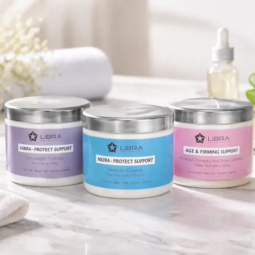 Kit Crema Facial Hidra + Nutri + Age 250grs Libra Cosmetica