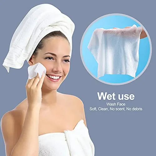 Toalla Facial Desechable, Pañuelo Facial De Algodón Suave, L