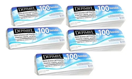 500 Bandas Depilacion Depimiel Friselina Descartable