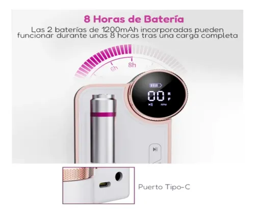 Torno Uñas Profesional Portátil Recargable Eloíse Manicura