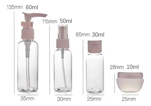Set De 12 Botellas De Viaje