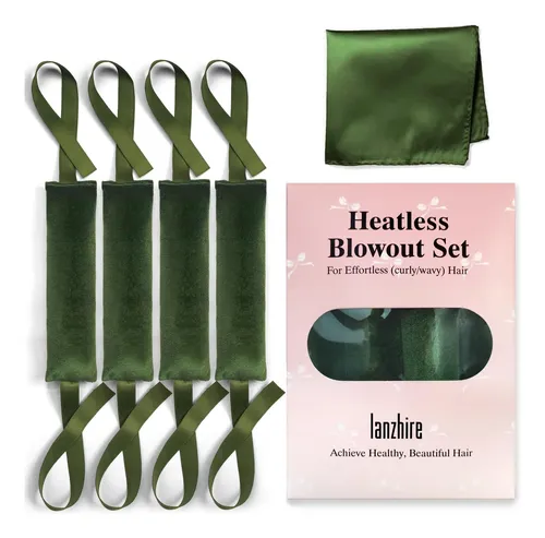 Hair Roller Lanzhire Heatless Overnight Rizos Ribbon