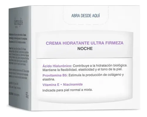 Crema Facial Dermaglós Ultra Firmeza Noche X 50 G