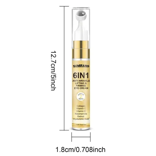 Crema Para Ojos 6 En 1 Sumfang Antiarrugas Y Firmeza 15ml
