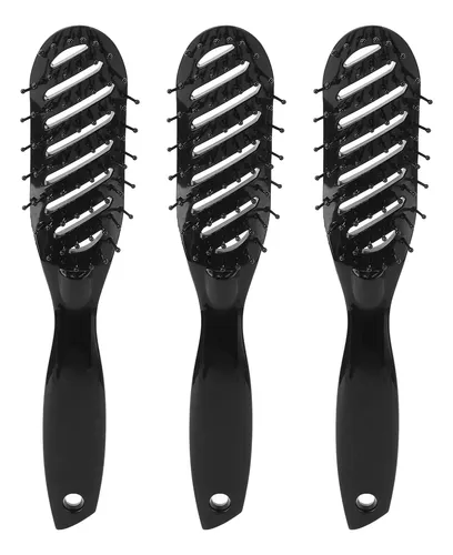 Cepillo Curvo For El Cabello De Hombre Con 9 Filas, 3 &tz