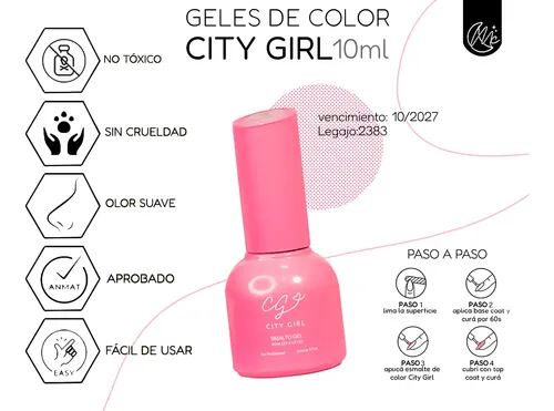 Kit Uñas Semipermanente City Girls Cabina Inalámbrica 72wats