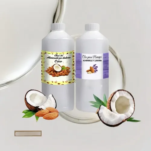 Oleo P/masajes 2lts Almendra Lavanda Y 2lts Almendra Coco