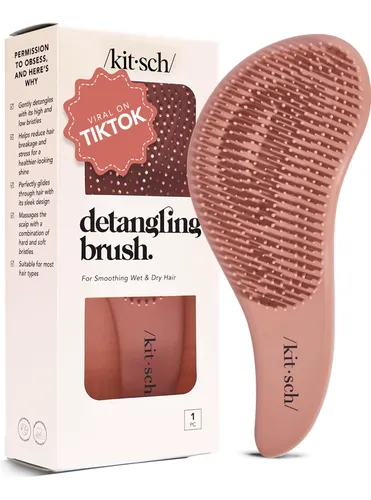 Cepillo Para Cabello Kitsch Desenredante Oblongo Terracota