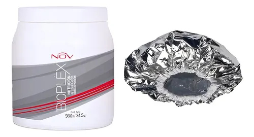 Baño De Crema Capilar Bioplex +gorra Metalizada Nutricion