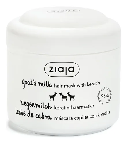 Mascarilla Capilar Ziaja De Leche De Cabra Fortalecedora Con