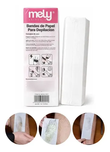 Bandas De Papel Para Depilacion Uso Profesional Mely X100 Un