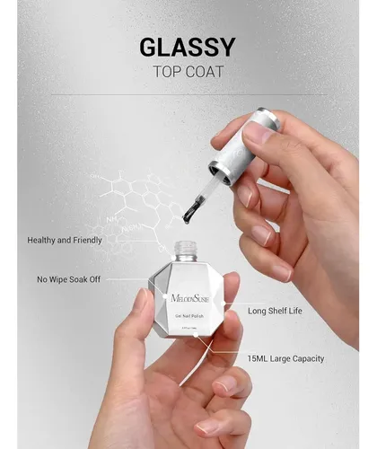 Top Coat Melodysusie 15 Ml Clear Brillo Alto