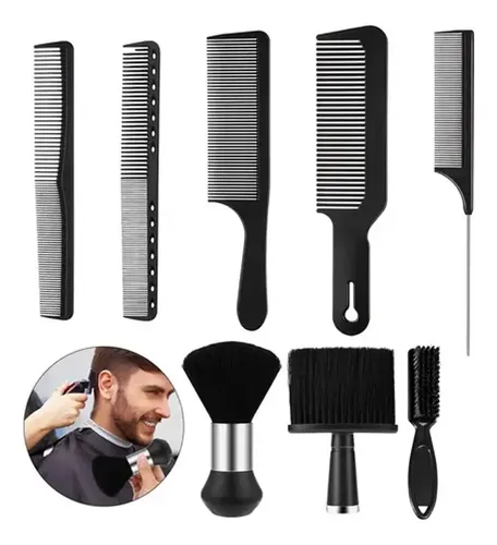 8 Piezas De Cepillo Para Cabello De Barbero Peine Z