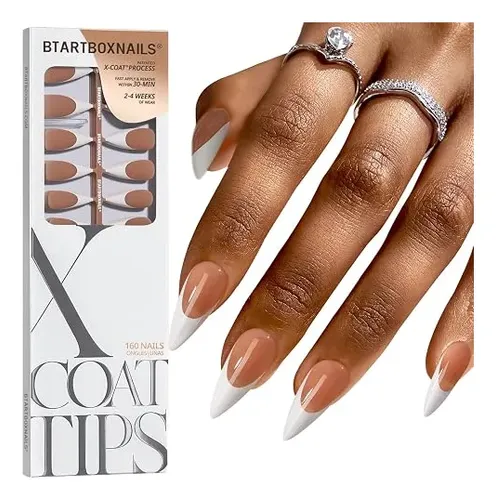 Puntas Uñas Postizas Francesas Btartboxnails Xcoattips