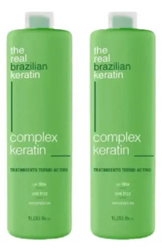 2 Alisado Keratina Complex Real Brazilian X 1 L
