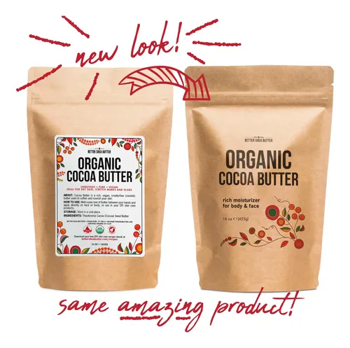 Manteca De Cacao Better Shea Butter Raw Organic 454 G
