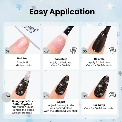 Capa De Uñas Con Purpurina Beetles 15ml Top Coat Glitter