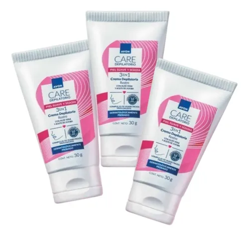 Crema Depilatoria De Rostro 3 En 1 De 30g Care Avon