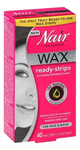 Nair Retiro De Vello Cara Y Bikini Tiras Lista Para Usar