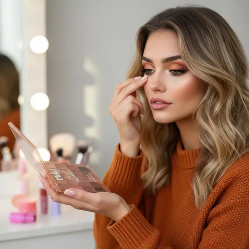 Combo Maquillaje Otoño Invierno Tonos Calidos Look Bronceado