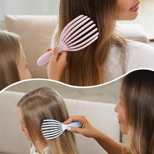 Set De Cepillos Shinlea Detangler Para Cabello Rizado Y Seco