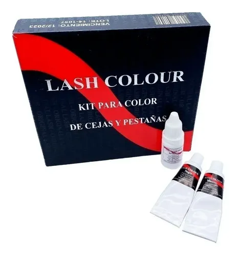 Kit Tinte De Pestañas Y Cejas Lash Color Para 50 Servicios