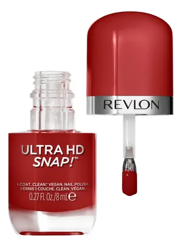Esmalte de uñas color Revlon Ultra Hd Snap Vegana de 8mL de 1 unidades color Red and Real