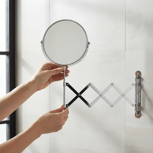 Espejo Pared Doble Extensible Aumento X3 Emax -diámetro 19cm