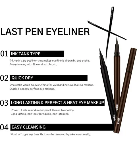 Delineador Líquido Impermeable Bbia Last Pen 01 Sharpen