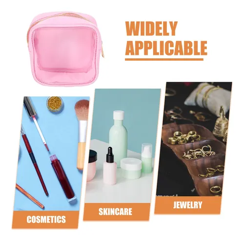Bolsa De Maquillaje De Viaje Con Cremallera, Bolsa Para Cosm