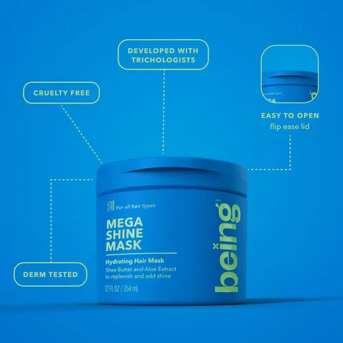 Mascarilla Capilar Hidratante Mega Shine De Being Inc, 354 M